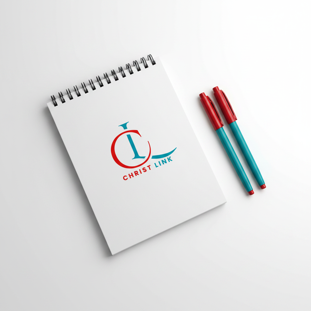 Carnet & Stylo Christ Link – Ensemble de bureau